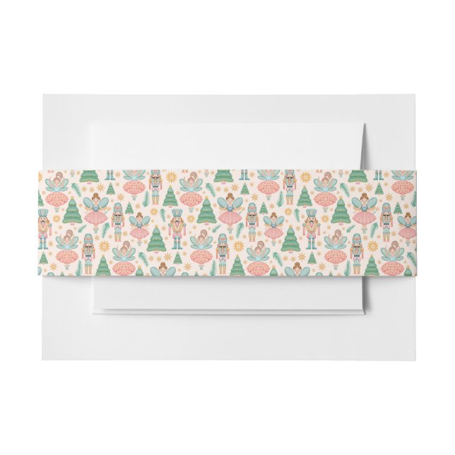 Bandeau De Faire-part Ballet et fées de craquelins sur Arrière - plan de (Devant Example)