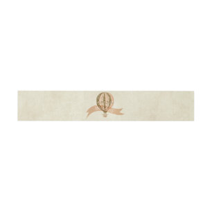 Bandeau De Faire-part Ballotte à air chaud vintage Mariage Belly Band