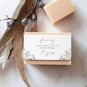 Bandeau De Faire-part Bande de Étiquette de ceinture de savon rustique B