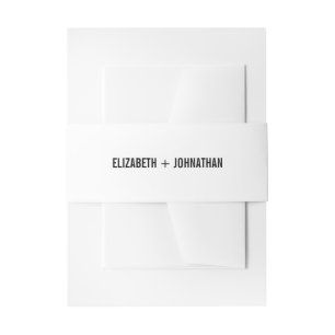 Bandeau De Faire-part Bande de Faire-part de mariage de typographie simp
