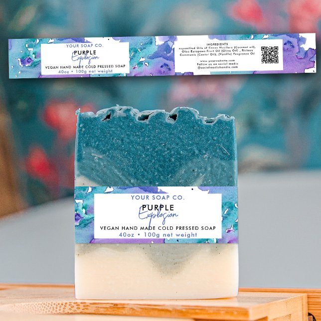 Bandeau De Faire-part Bande de savon de la barre cosmétique Étiquette de (Créateur téléchargé)