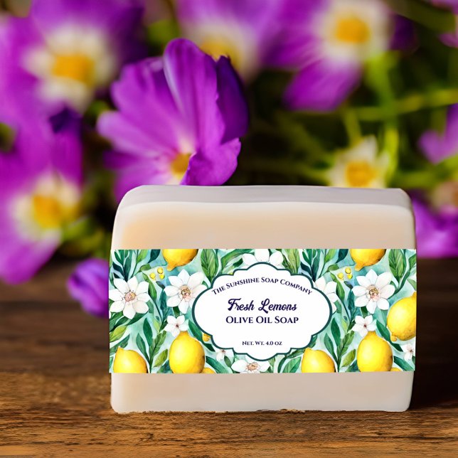 Bandeau De Faire-part Bande de ventre au savon aux citrons frais (Créateur téléchargé)