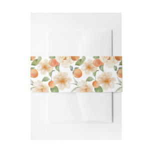 Bandeau De Faire-part Bande de ventre botanique pour mariage au verger d