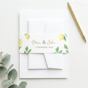 Bandeau De Faire-part Bande de ventre de carton d'invitation de mariage