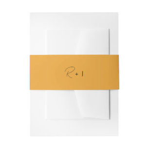 Bandeau De Faire-part Bande de ventre de Faire-part de mariage de script