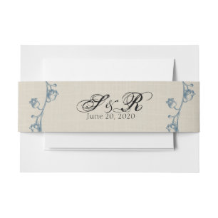 Bandeau De Faire-part Bande de ventre de mariage du muguet