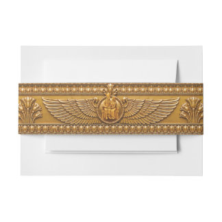 Bandeau De Faire-part Bande de ventre de mariage égyptien antique de lux