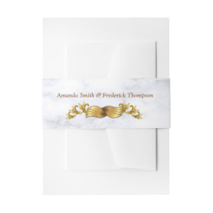Bandeau De Faire-part Bande de ventre de mariage tropical romantique