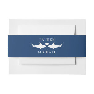 Bandeau De Faire-part Bande de ventre de requin Faire-part de mariage