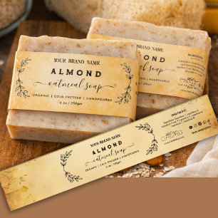 Bandeau De Faire-part Bande de ventre de savon de style Apothicaire vint