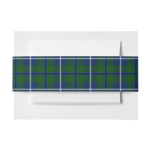 Bandeau De Faire-part Bande de ventre de Tartan en Écosse