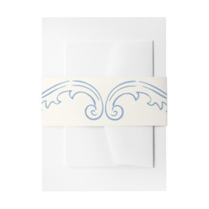 Bandeau De Faire-part Bande de ventre d'invitation de mariage en toile f