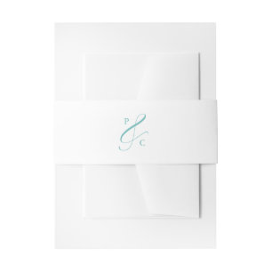 Bandeau De Faire-part Bande de ventre d'invitation initiale esperluette 