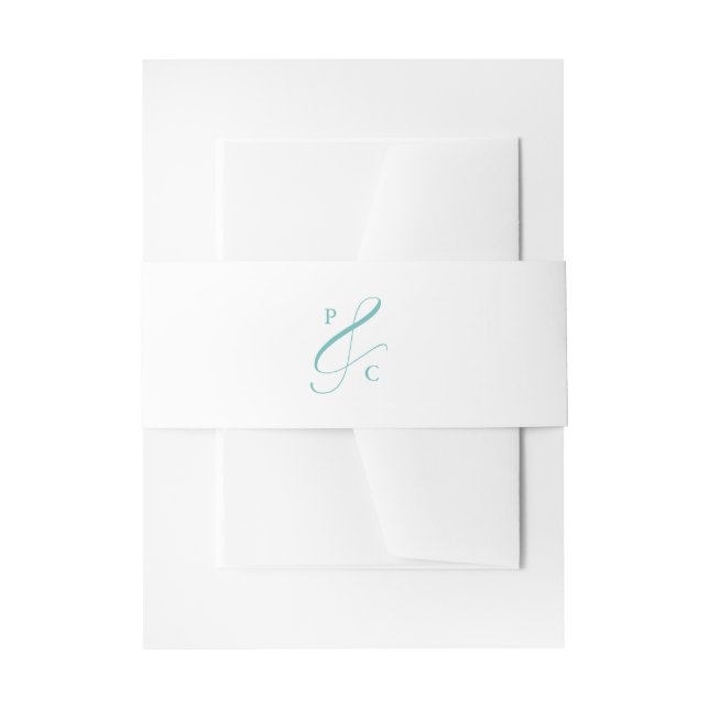 Bandeau De Faire-part Bande de ventre d'invitation initiale esperluette  (Devant example)