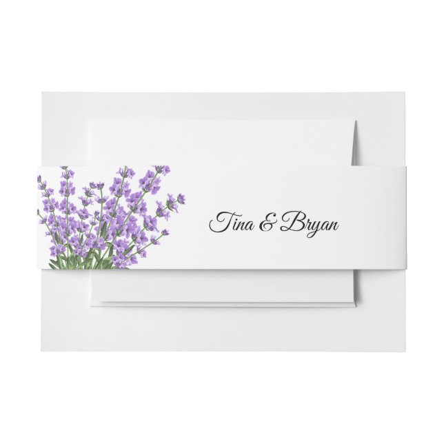 Bandeau De Faire-part Bande de ventre d'invitation personnalisée (Devant Example)