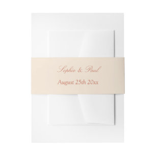 Bandeau De Faire-part Bande de ventre Faire-part de mariage en terre cui