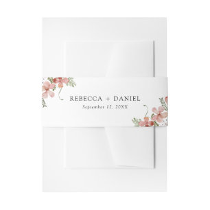 Bandeau De Faire-part Bande de ventre Fleur sauvage rustique