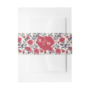 Bandeau De Faire-part Bande de ventre Invitation Rose