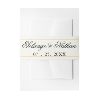 Bandeau De Faire-part Bande de ventre pour invitation de mariage