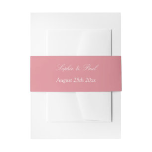 Bandeau De Faire-part Bande de ventre rose pâle