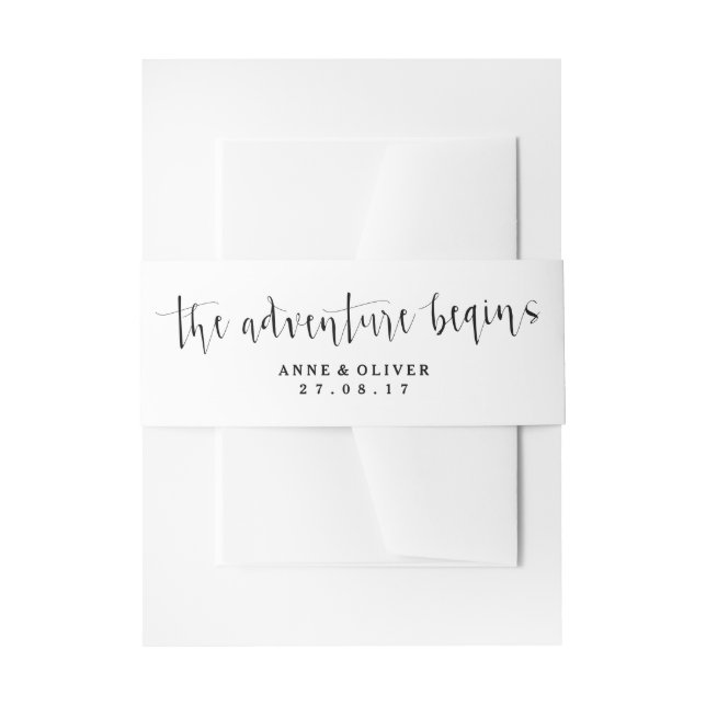 Bandeau De Faire-part Bande de ventre rustique (Devant example)