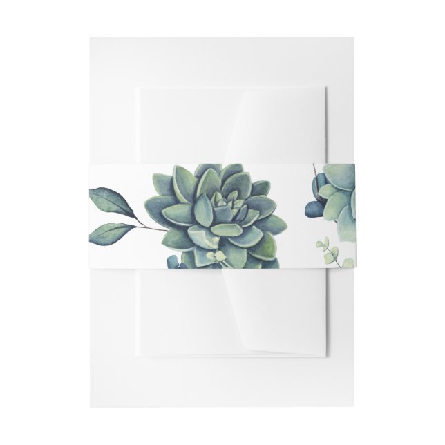 Bandeau De Faire-part Bande de ventre succulente (Devant example)