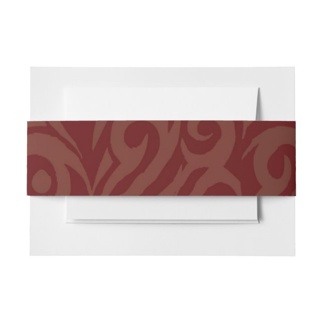 Bandeau De Faire-part Bande d'enveloppement de barrette de conception TR (Devant Example)