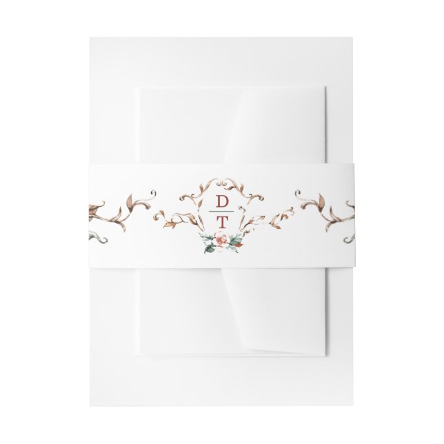 Bandeau De Faire-part Bande d'invitation de Romantique Automne (Devant example)