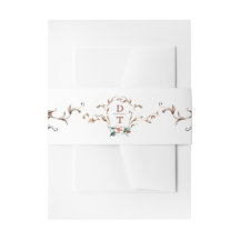 Bande d'invitation romantique à l'automne