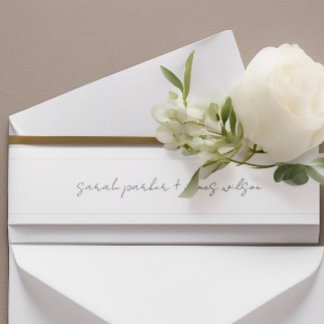 Bandeau De Faire-part Bande du ventre moderne minimaliste