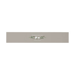 Bandeau De Faire-part Bande florale de ventre d'invitation de guirlande