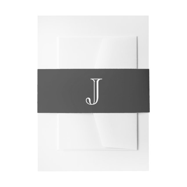 Bandeau De Faire-part Bande initiale grise de ventre (Devant example)