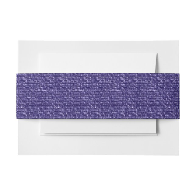 Bandeau De Faire-part Bande mariage en toile bleu violet (Devant Example)