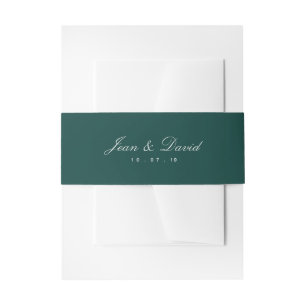 Bandeau De Faire-part Bande minimale de ventre de faire-part de mariage