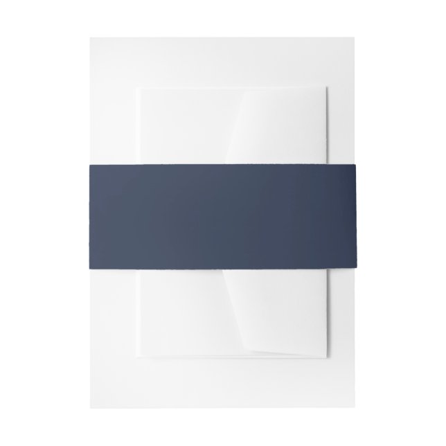Bandeau De Faire-part Bande ventrale bleu nuit foncé (Devant example)