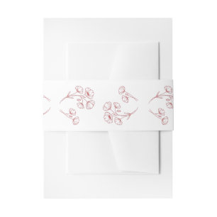Bandeau De Faire-part Bande ventrale Poppy écarlate