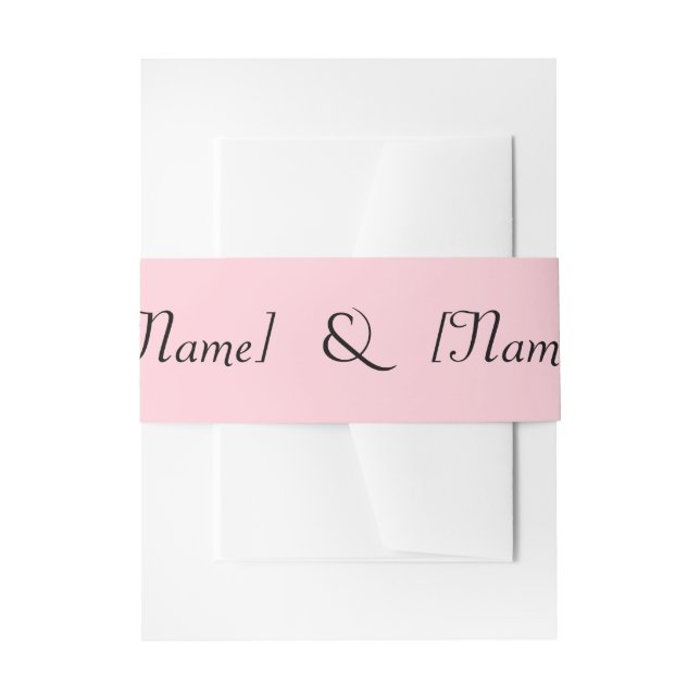 Bandeau De Faire-part Bande ventrale rose (Devant example)