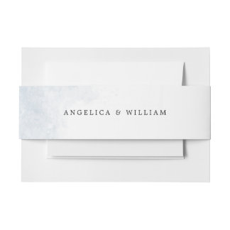 BANDEAU DE FAIRE-PART BANDEAUX DE MARIAGE DE PLAGE | COULEUR D'EAU BLEU 