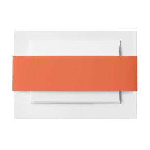 Bandeau De Faire-part Bandeaux de ventre orange élégants Invitations d