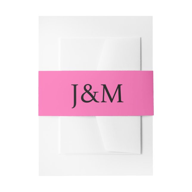 Bandeau De Faire-part Bandeaux ventre rose chaud (Devant example)