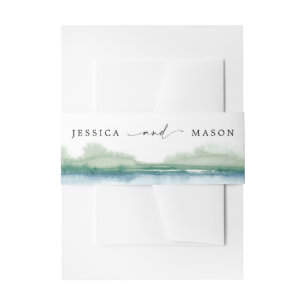 Bandeau De Faire-part Bandes de Faire-part de mariage de Mountain Lake