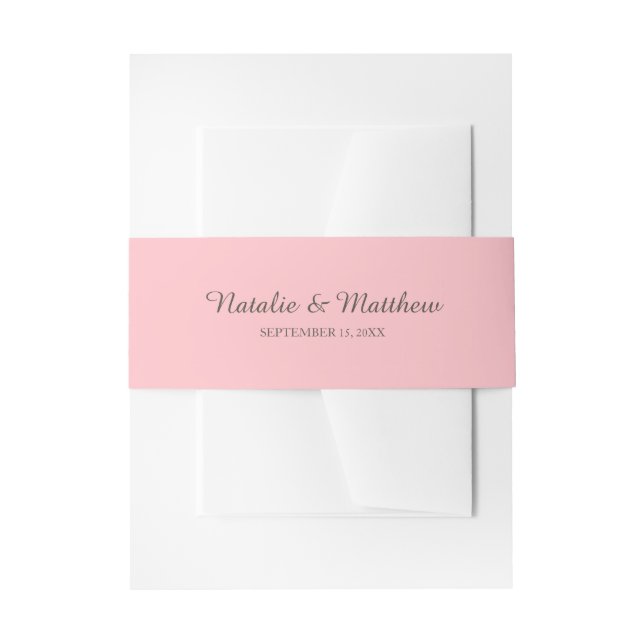 Bandeau De Faire-part Bandes de ventre d'invitation personnalisée simple (Devant example)