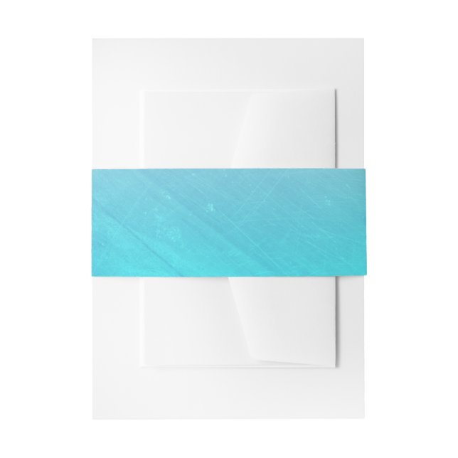 Bandeau De Faire-part Bandes de ventre Mariage bleu Aqua (Devant example)