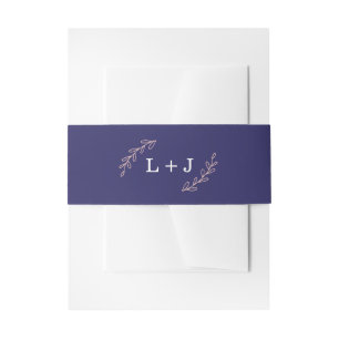 Bandeau De Faire-part Bandes de ventre Mariage fleur sauvage