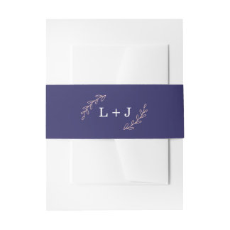 Bandeau De Faire-part Bandes de ventre Mariage fleur sauvage