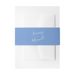 Bandeau De Faire-part Bandes d'invitation de mariage personnalisées bleu