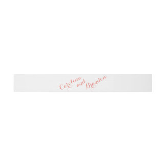 Bandeau De Faire-part Bandes du ventre de Faire-part de mariage de scrip