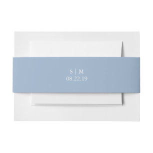 Bandeau De Faire-part Bandes du ventre faire-part de mariage Monogramme 