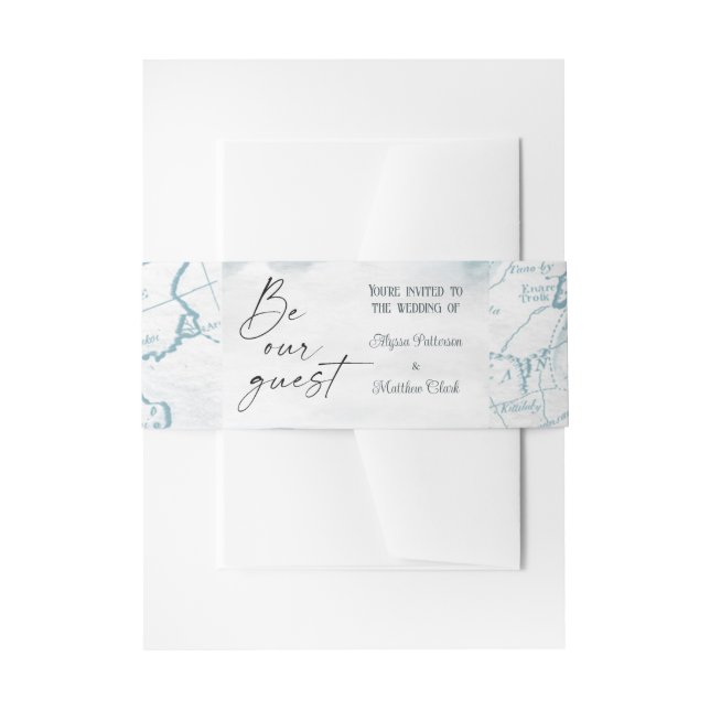 Bandeau De Faire-part Bandes du ventre nautique (Devant example)