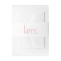 Bandes roses de ventre d'invitation d'amour